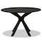 Baxton Studio Kenji Dark Brown Finished 48-Inch-Wide Round Wood Dining Table 168-10894 - alternate 3